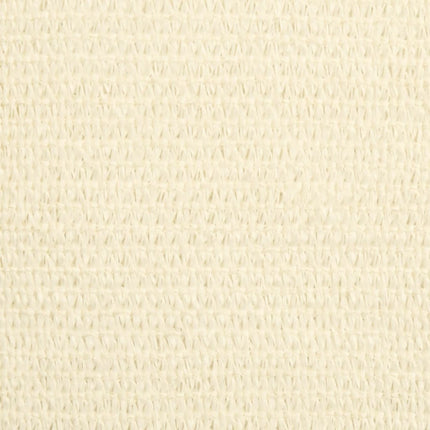 Solsejl HDPE rektangulær 4x6 m creme
