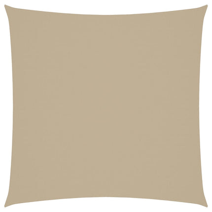 solsejl Oxfordstof firkantet 3,6 x 3,6 m beige