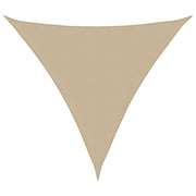 solsejl Oxfordstof trekantet 3,6 x 3,6 x 3,6 m beige