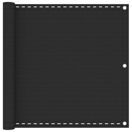 balkonafskærmning HDPE 90 x 400 cm antracitgrå