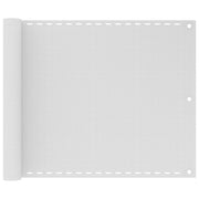 Balkonafskærmning HDPE 75x400 cm hvid