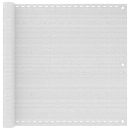balkonafskærmning HDPE 90 x 400 cm hvid