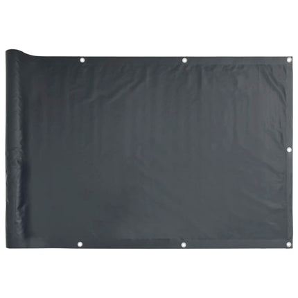 balkonafskærmning Oxfod-stof HDPE 90 x 400 cm antracitgrå