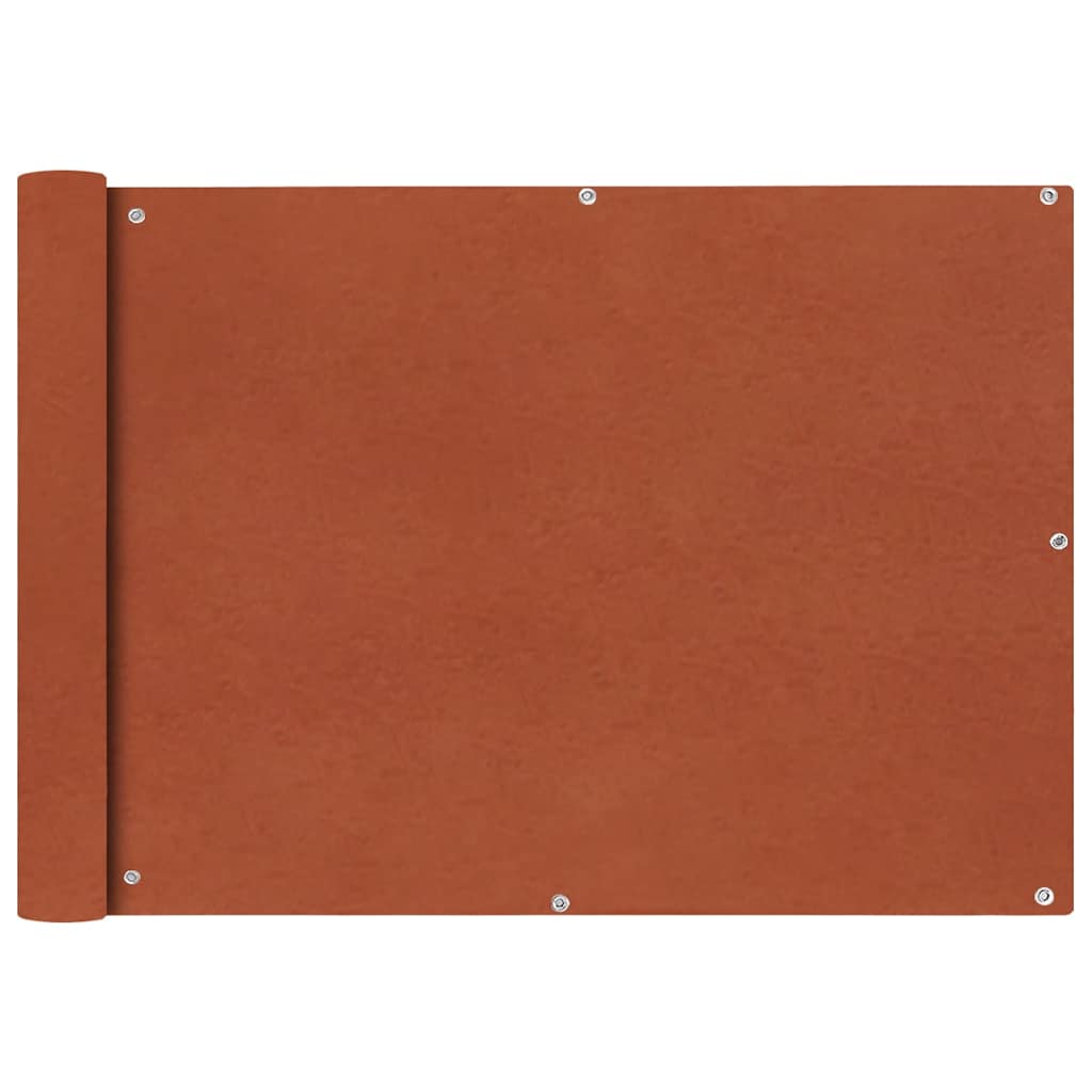 vidaXL balkonafskærmning Oxford-stof 75 x 400 cm terracotta