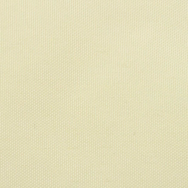 balkonafskærmning oxford-stof 90x600 cm cremefarvet