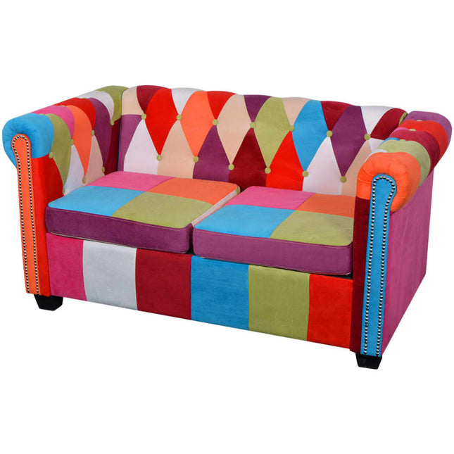 2-personers Chesterfield sofa stof