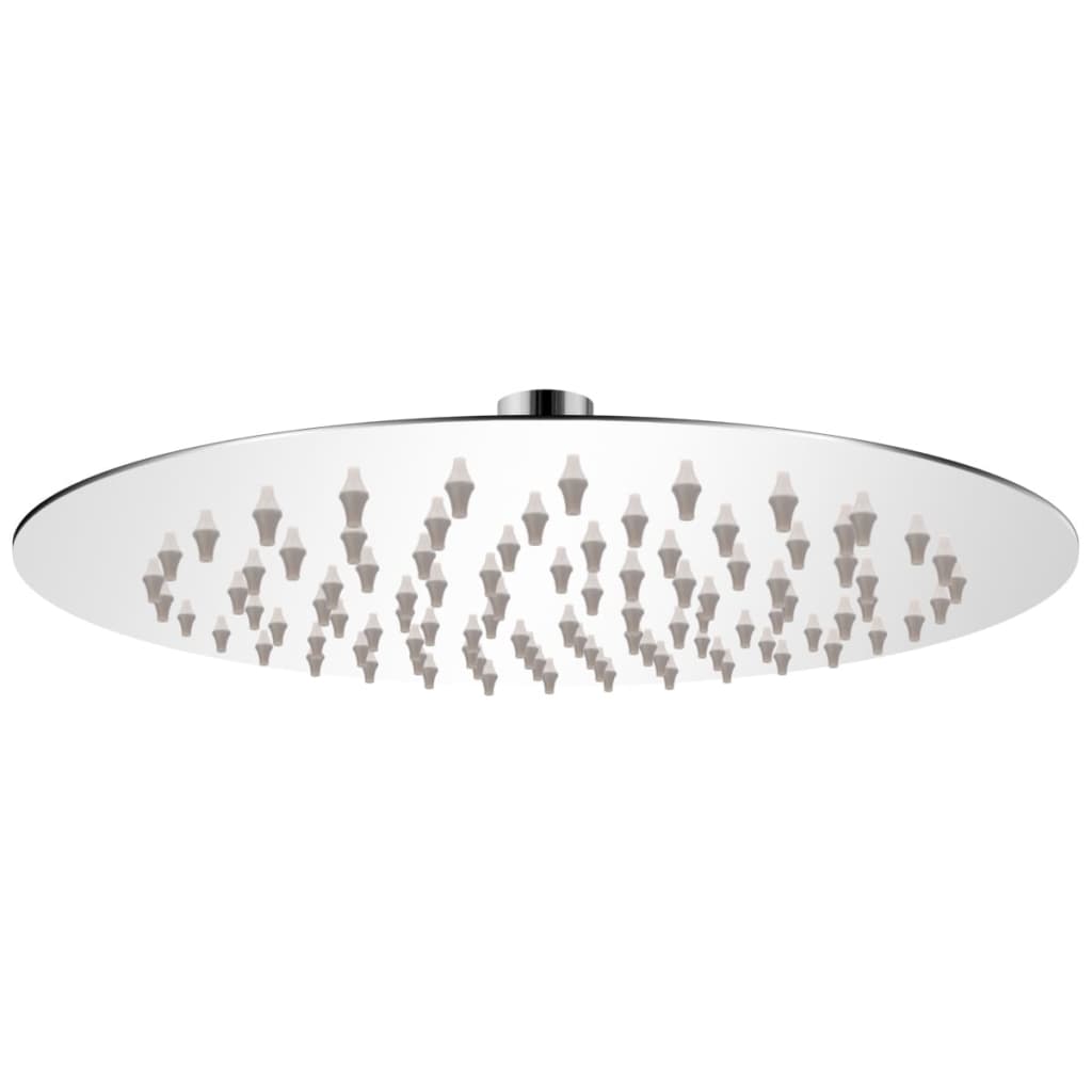 Brusehoved rustfrit stål 20 cm rund