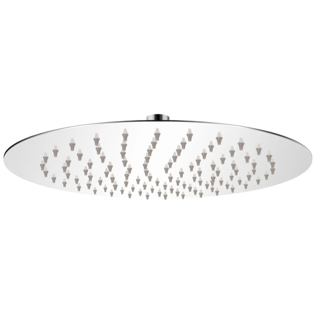 Brusehoved rustfrit stål 25 cm rund