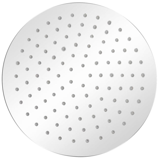 Brusehoved rustfrit stål 25 cm rund