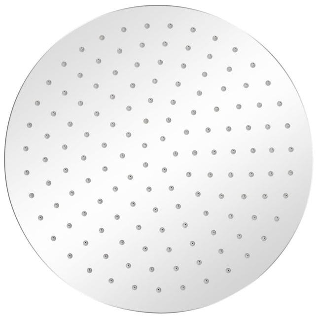 Brusehoved rustfrit stål 30 cm rund