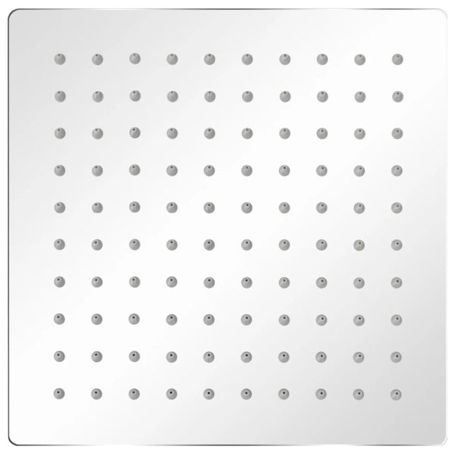 Brusehoved rustfrit stål 20x20 cm firkantet