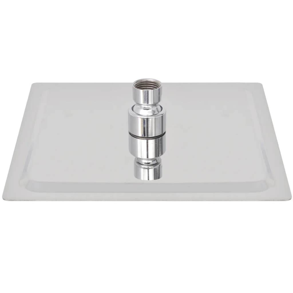 Brusehoved rustfrit stål 20x20 cm firkantet