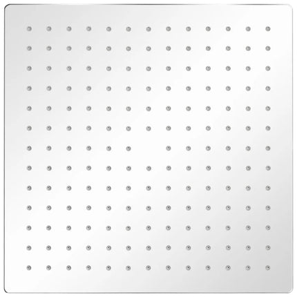 brusehoved 30x30 cm rustfrit stål firkantet