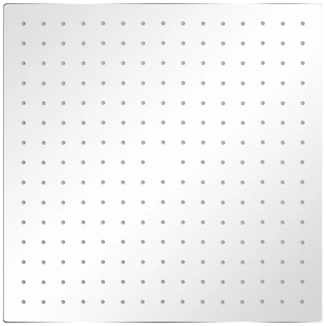 brusehoved 40x40 cm rustfrit stål firkantet