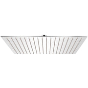 brusehoved 50x50 cm rustfrit stål firkantet