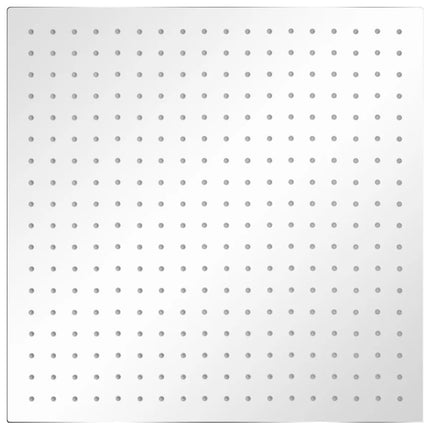 brusehoved 50x50 cm rustfrit stål firkantet