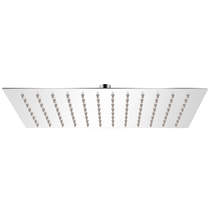 brusehoved 20x30 cm rustfrit stål rektangulær