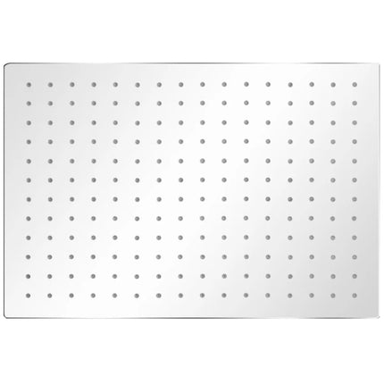 brusehoved 30x40 cm rustfrit stål rektangulær