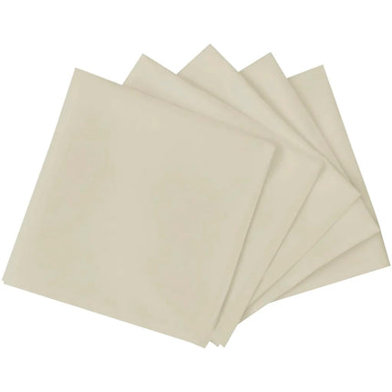 middagsservietter 25 stk. cremefarvet 50x50 cm