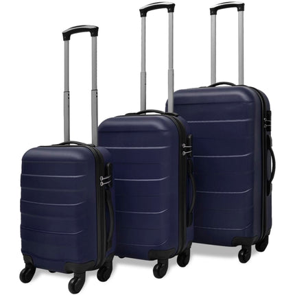 hardcase trolleysæt 45,5/55/66 cm blå