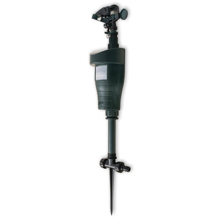 dyreafskrækker med sprinkler og PIR-sensor mørkegrøn