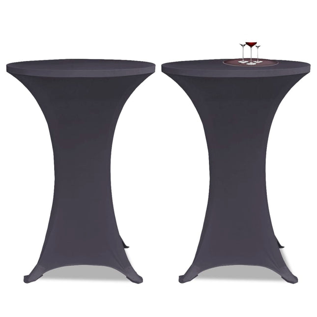 bordovertræk i stretch 2 stk. 60 cm antracit