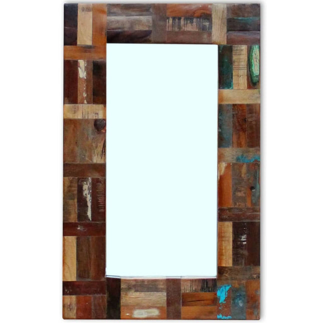 spejl 80x50 cm massivt genbrugstræ