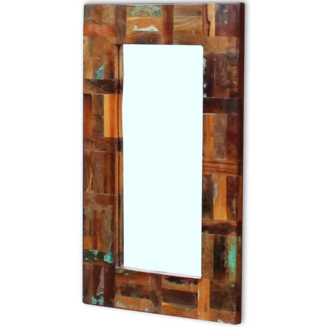 spejl 80x50 cm massivt genbrugstræ