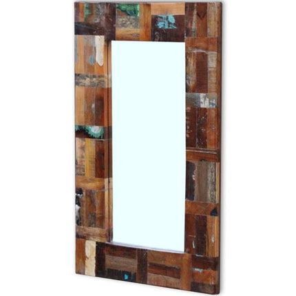 spejl 80x50 cm massivt genbrugstræ