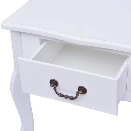 sengeborde 2 stk. MDF hvid