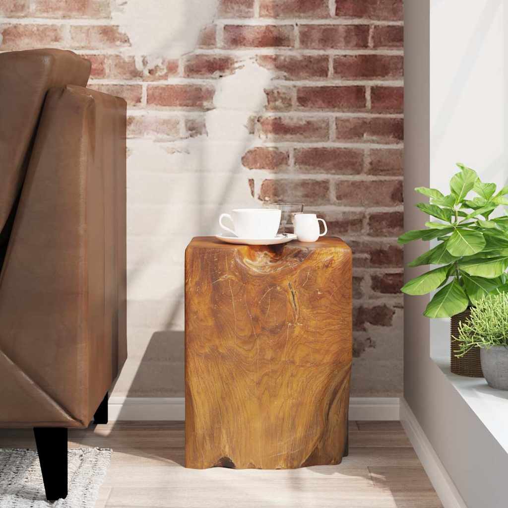 taburet massivt teaktræ