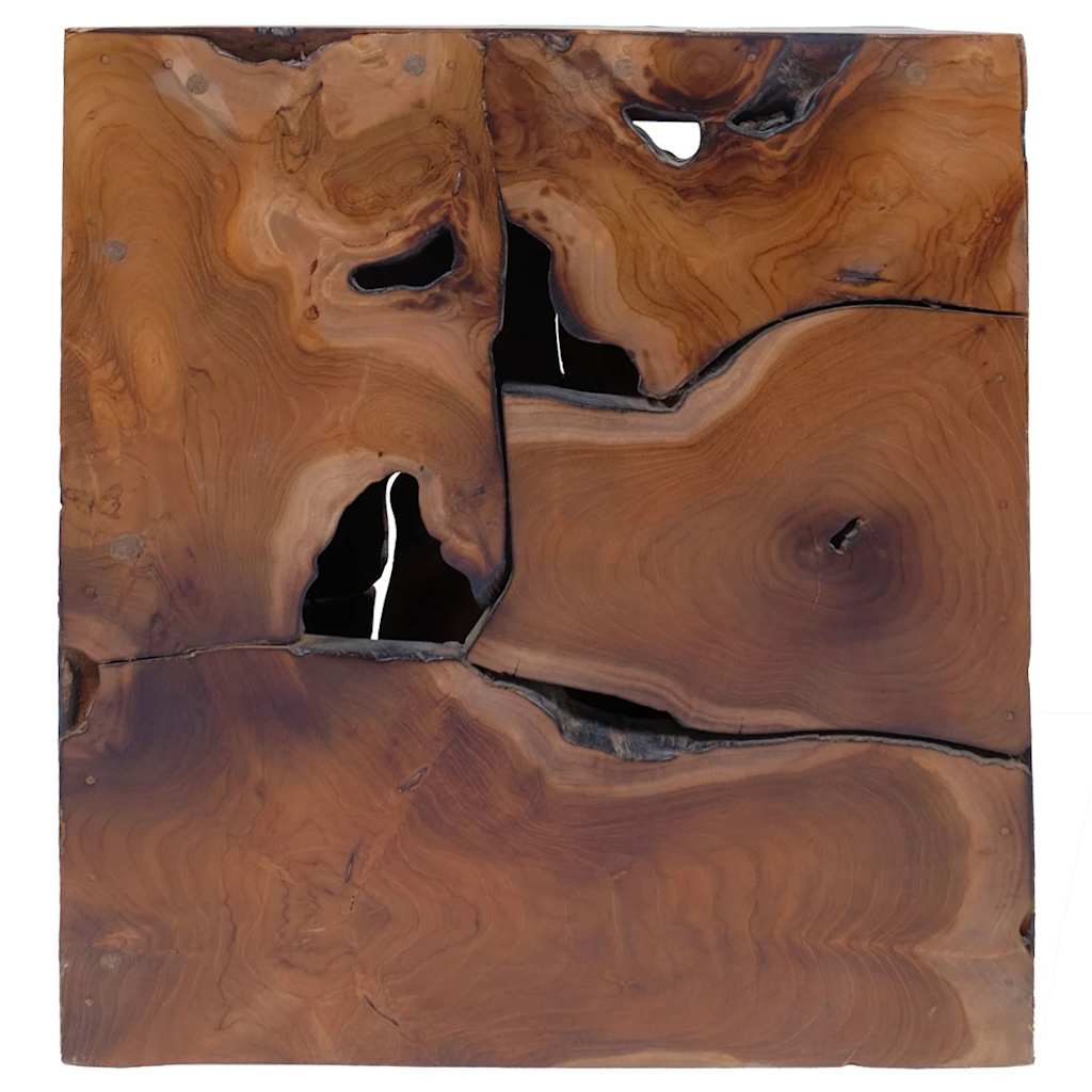 taburet massivt teaktræ