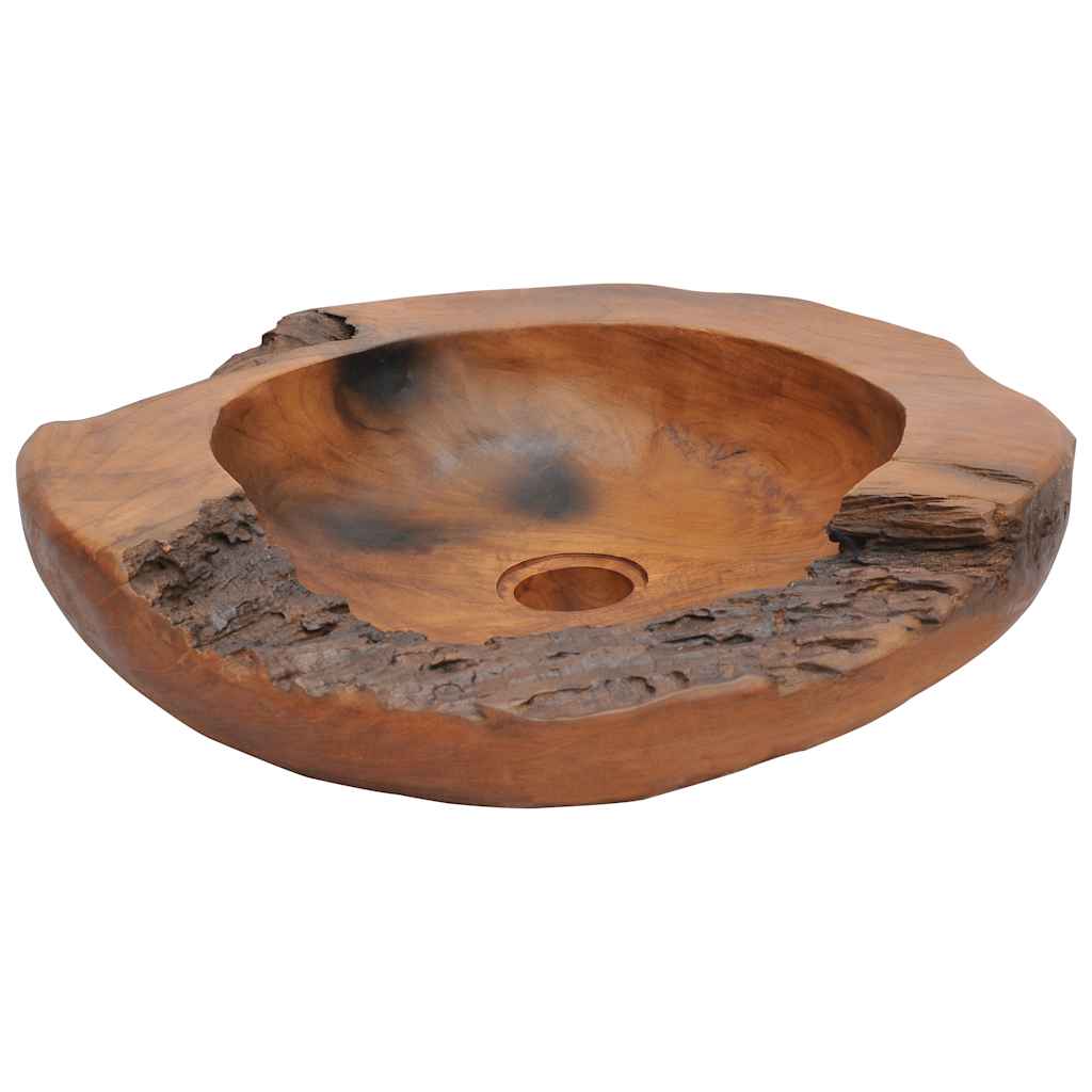 håndvask 45 cm massivt teaktræ