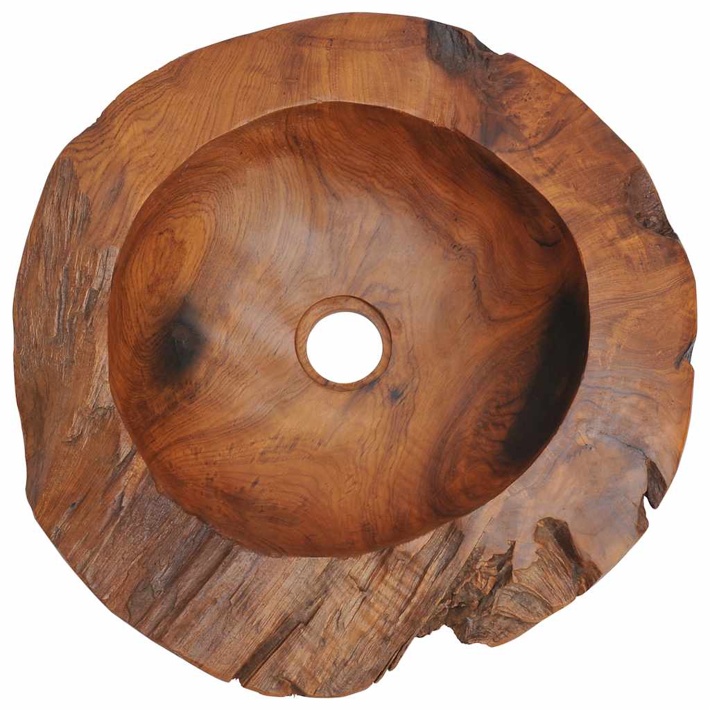 håndvask 45 cm massivt teaktræ