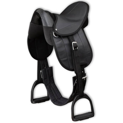 ponysadelsæt 10" sort