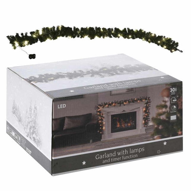 juleguirlande med 30 LED'er 270 cm