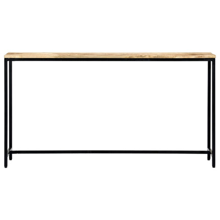 konsolbord 140 x 35 x 76 cm massivt ru mangotræ