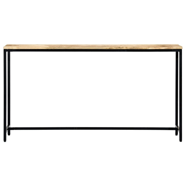 konsolbord 140 x 35 x 76 cm massivt ru mangotræ
