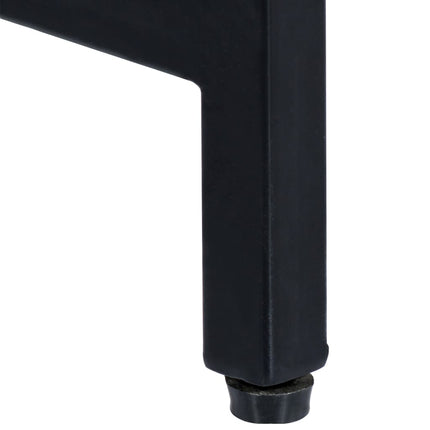 konsolbord 140 x 35 x 76 cm massivt ru mangotræ