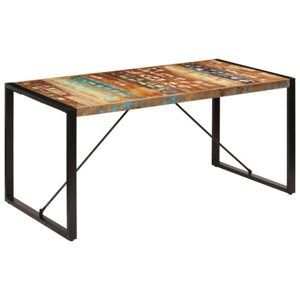spisebord 160x80x75 cm massivt genanvendt træ