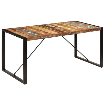 spisebord 160x80x75 cm massivt genanvendt træ