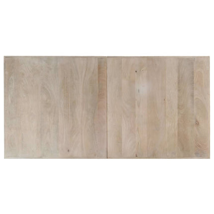 spisebord 140 x 70 x 75 cm massivt afbleget mangotræ