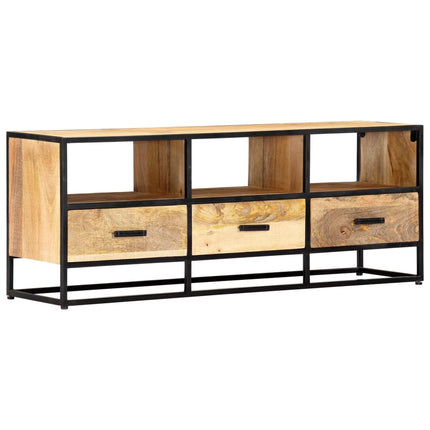 tv-skab 120x30x45 cm massivt mangotræ