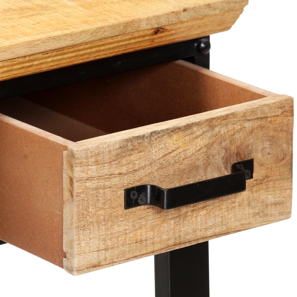 skrivebord 110x50x76 cm massivt mangotræ