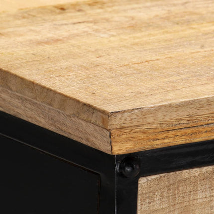 skrivebord 110x50x76 cm massivt mangotræ