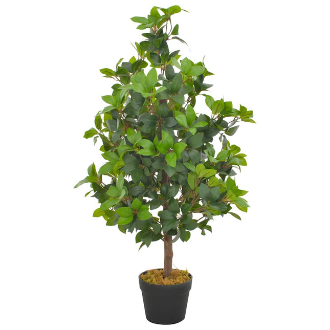kunstig plante laurbærtræ med urtepotte grøn 90 cm