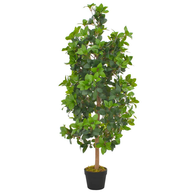 kunstig plante laurbærtræ med urtepotte grøn 120 cm