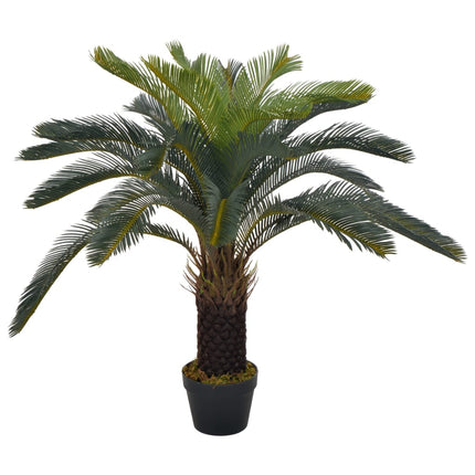 kunstig cycaspalme med urtepotte grøn 90 cm