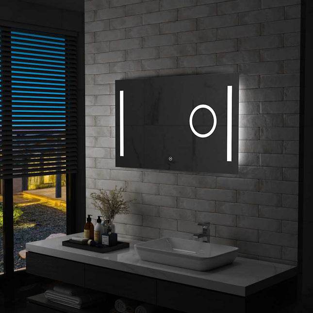 LED-spejl til badeværelset med berøringssensor 100x60 cm