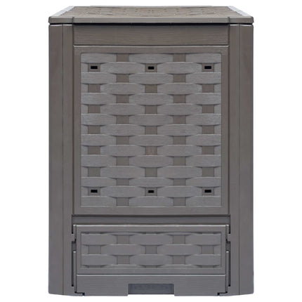 kompostbeholder til haven 300 l 60 x 60 x 83 cm brun